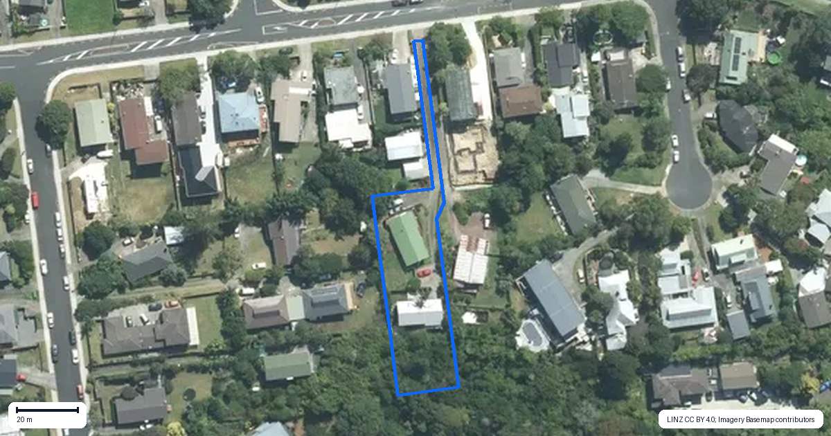 Property context map for 42B Glamorgan Drive, Torbay, Auckland