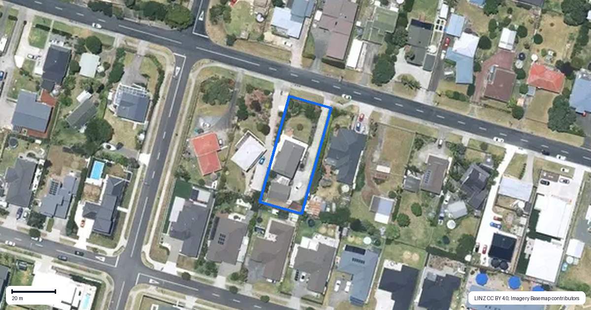 Property context map for 46 Karaka Road, Beachlands, Auckland