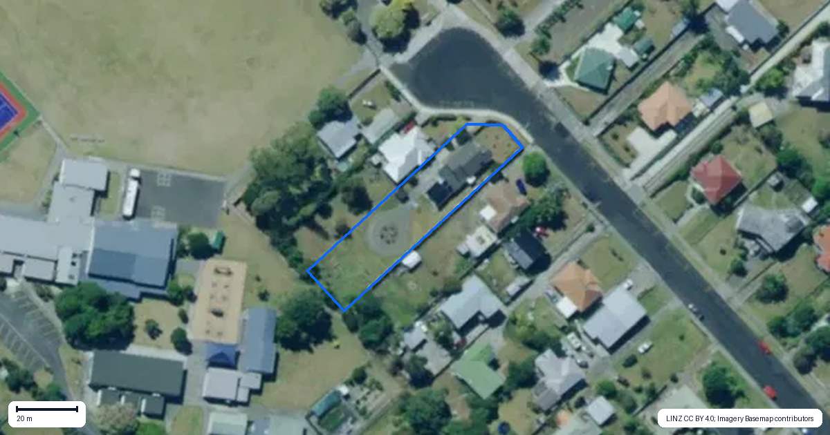Property context map for 50 Plunket Street, Dargaville
