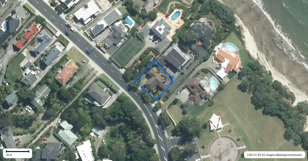 Property context map for 157 Beach Road, Castor Bay, Auckland
