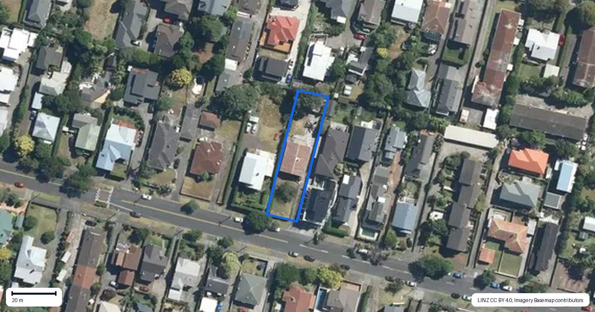 Property context map for 13 Shackleton Road, Mount Eden, Auckland