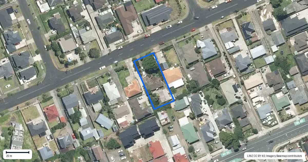Property context map for 25 Fitzroy Street, Papatoetoe, Auckland
