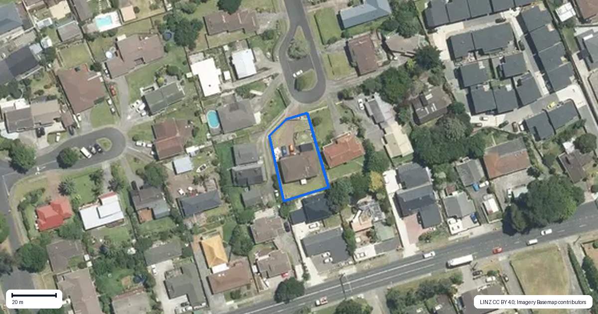 Property context map for 11 Rochas Place, Clover Park, Auckland