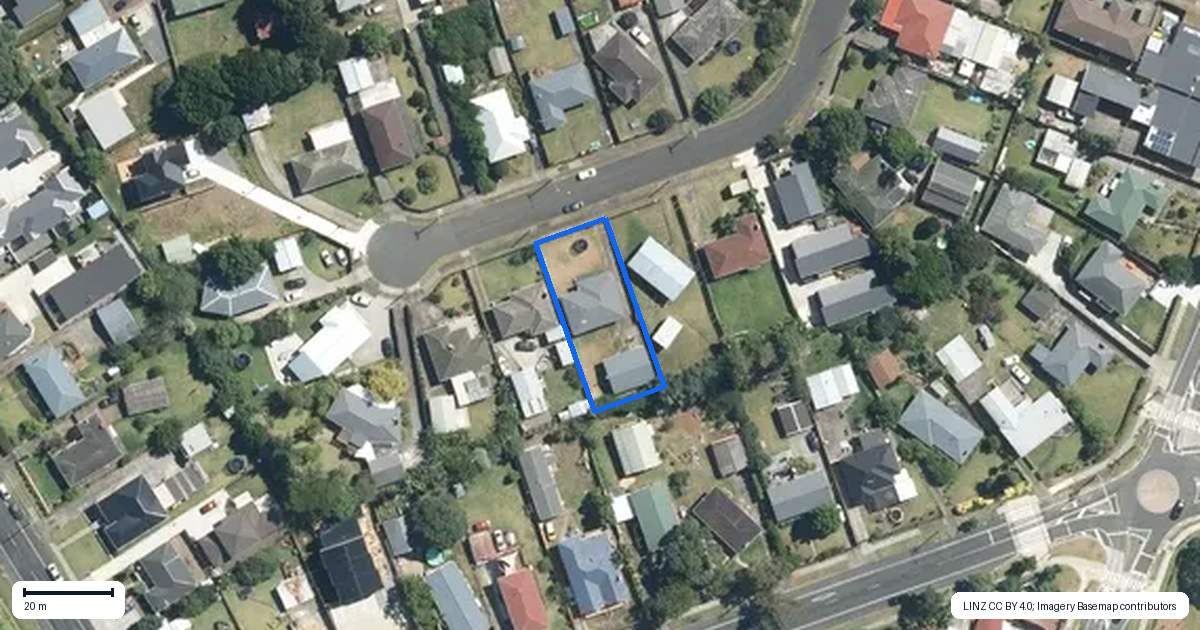 Property context map for 16 Toatoa Place, Mangere Bridge, Auckland