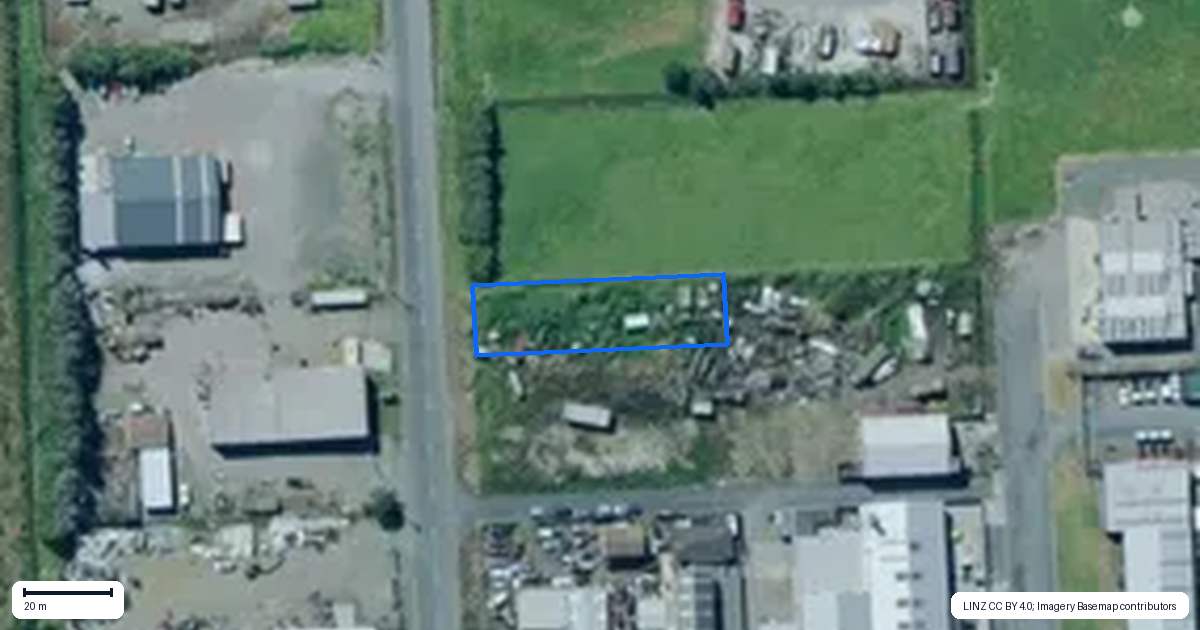 Property context map for 6 Day Street, Dargaville