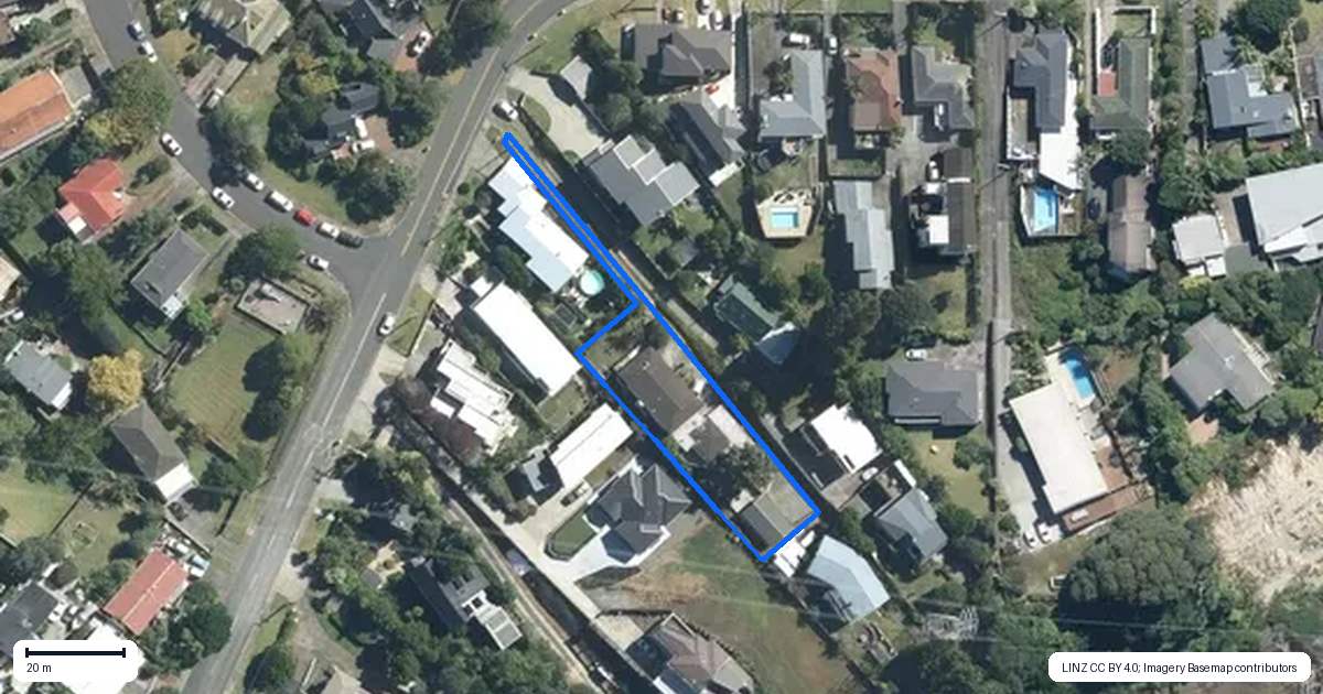 Property context map for 1/45A Frederick Street, Hillsborough, Auckland