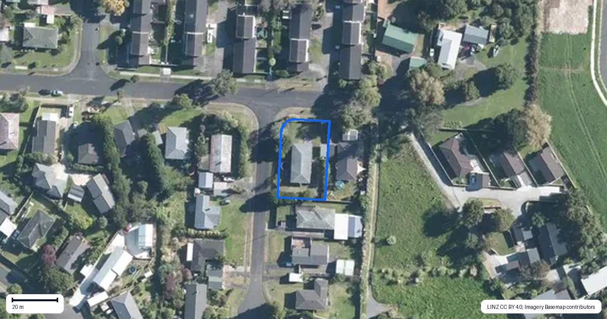 Property context map for 37 Matai Street, Waiuku