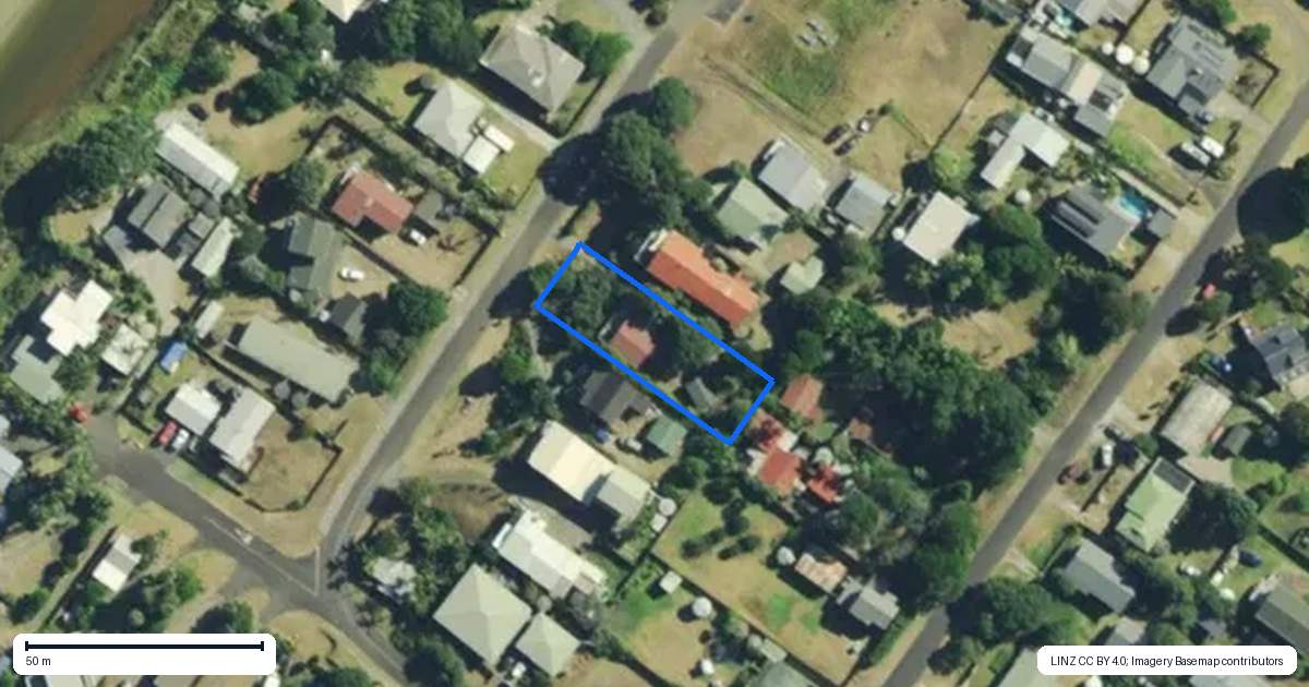 Property context map for 10 Korora Street, Ahipara, Kaitaia