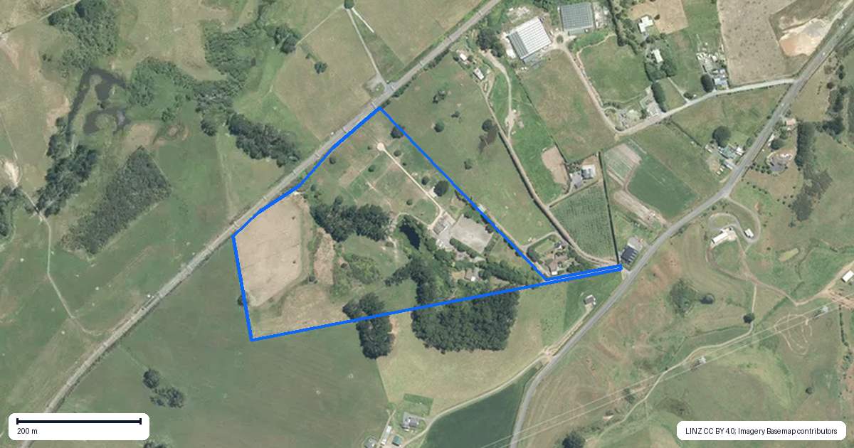 Property context map for 393A Burtt Road, Runciman, Drury