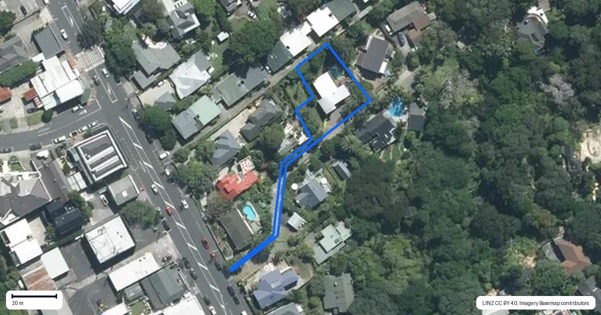 Property context map for 97A Hinemoa Street, Birkenhead, Auckland