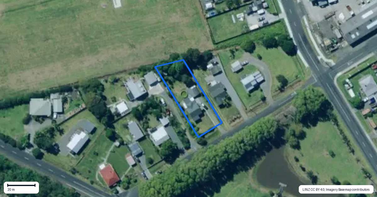 Property context map for 17 Liverpool Street, Dargaville