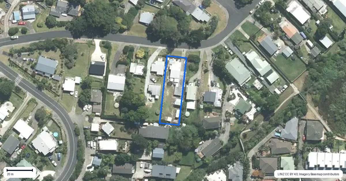 Property context map for 13 Rata Road, Stanmore Bay, Whangaparaoa