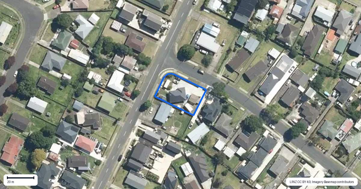 Property context map for 78 Raglan Street, Mangere East, Auckland