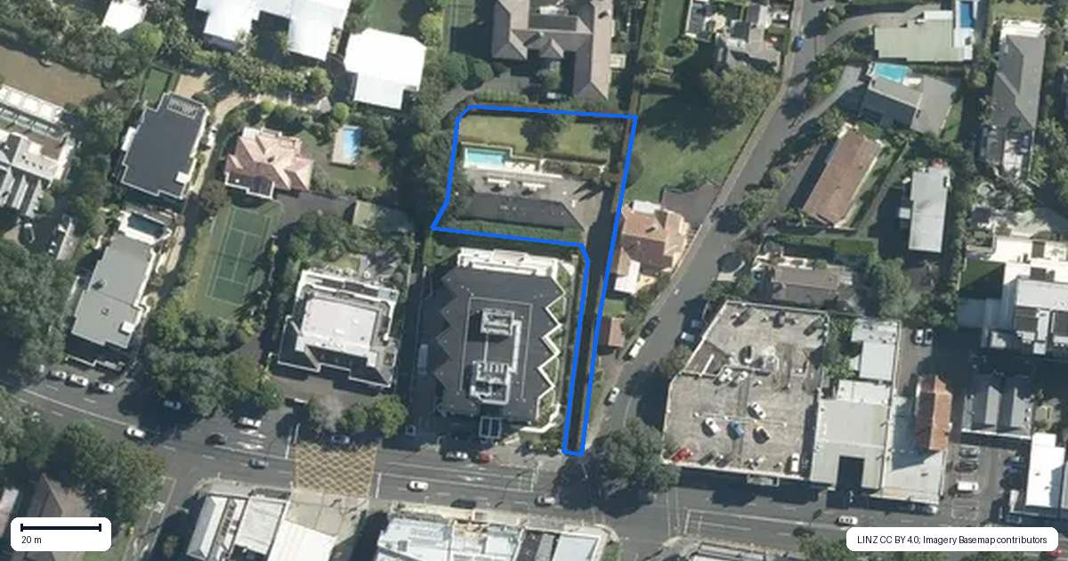 Property context map for 312 Remuera Road, Remuera, Auckland