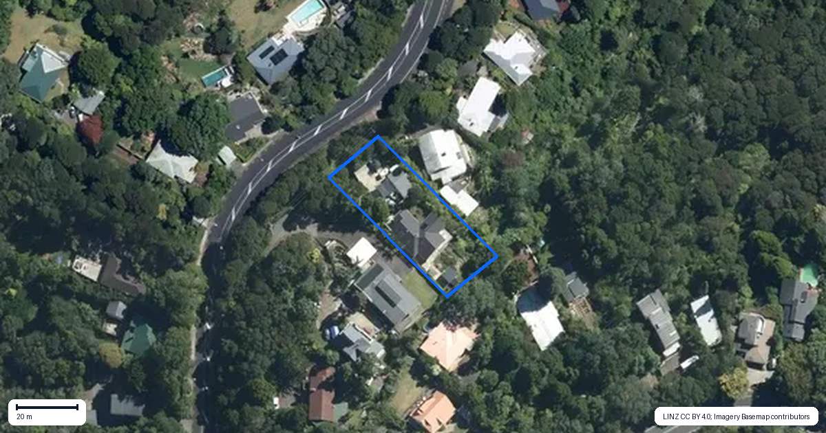 Property context map for 336 Titirangi Road, Titirangi, Auckland