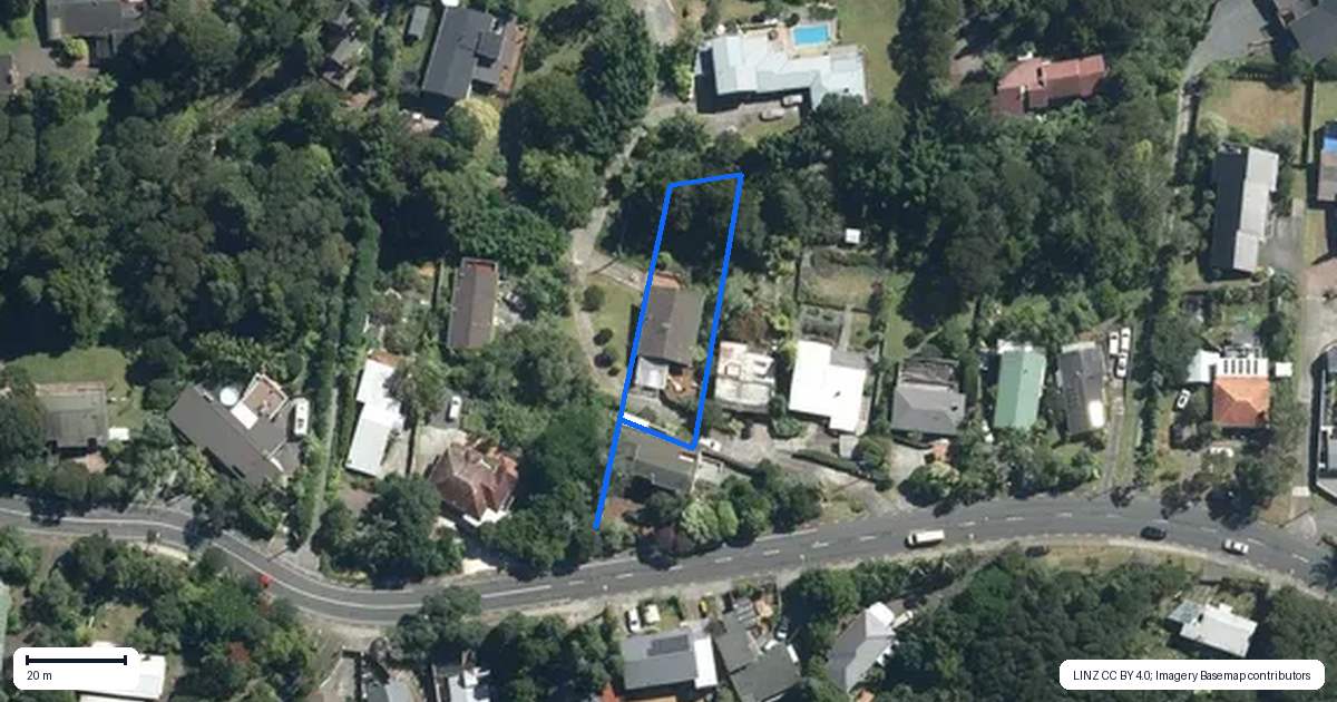 Property context map for 201 Godley Road, Titirangi, Auckland