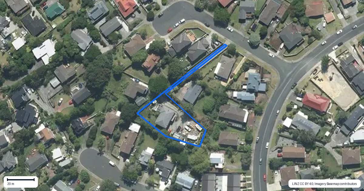 Property context map for 8 Tableau Place, Totara Vale, Auckland