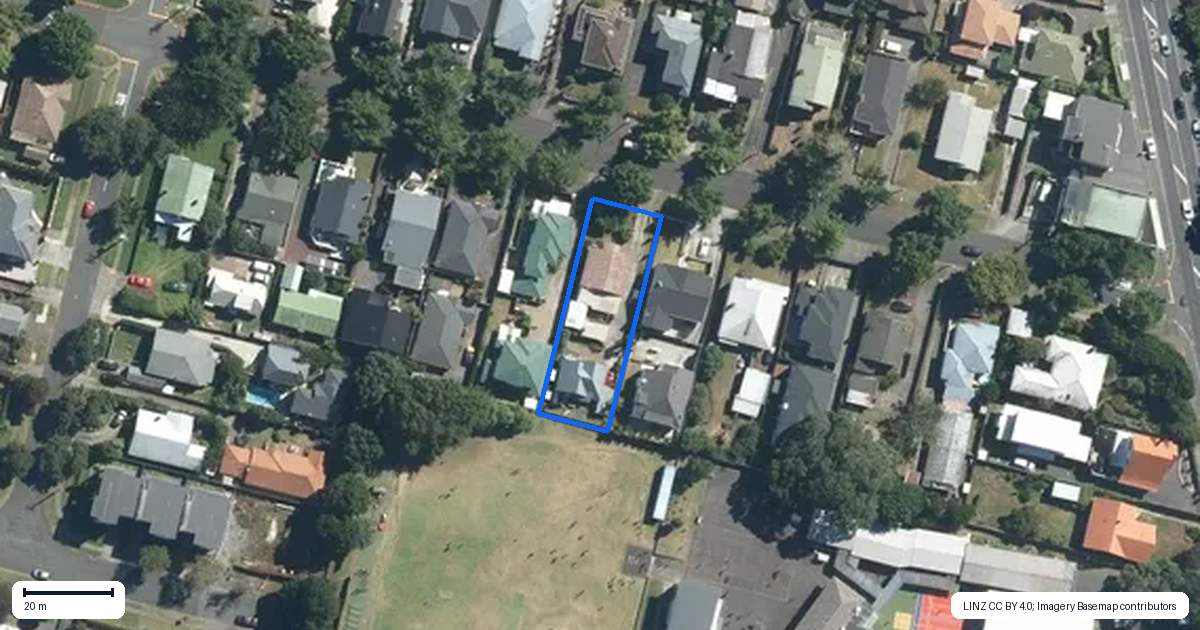 Property context map for 12A Beckenham Avenue, Royal Oak, Auckland