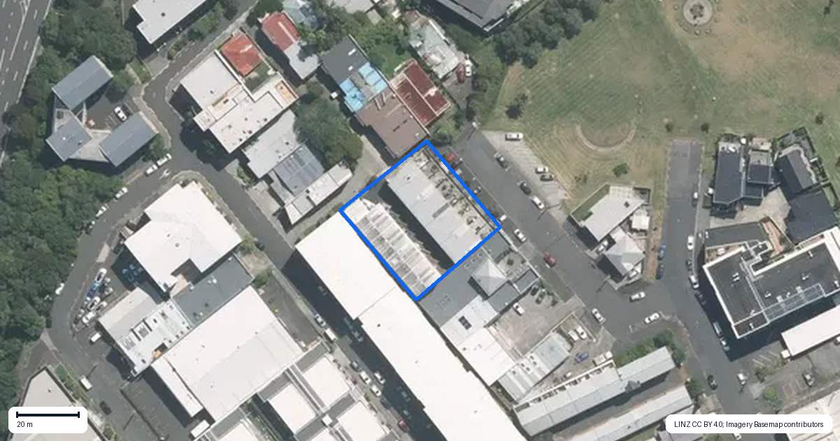 Property context map for 33H Charlotte Street, Eden Terrace, Auckland