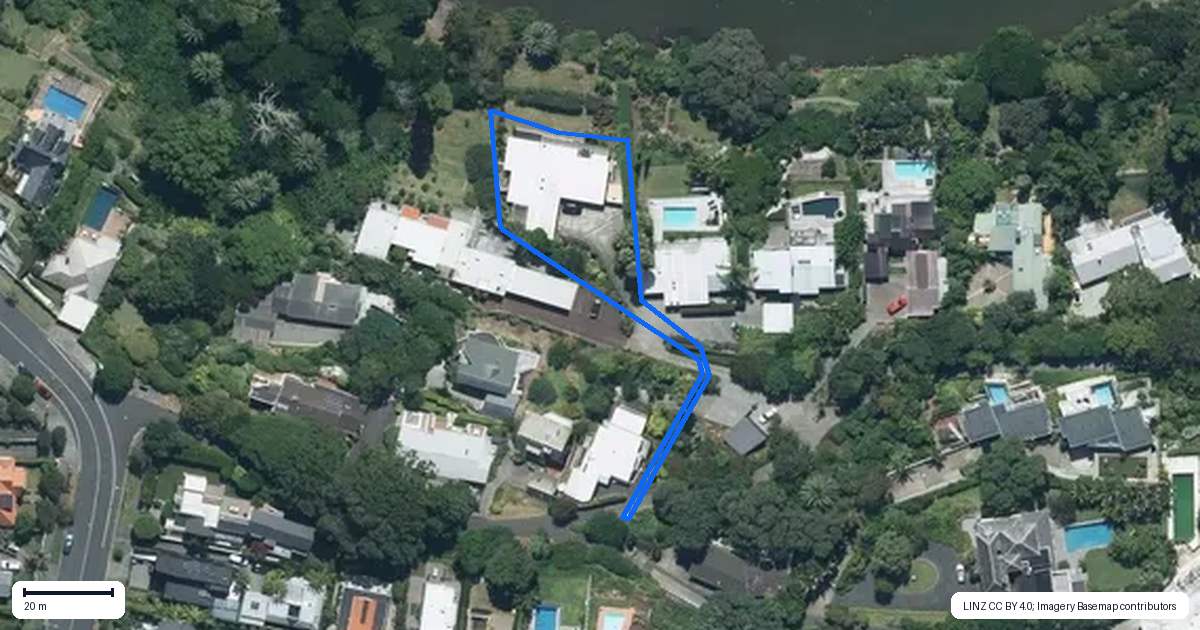 Property context map for 14 Darwin Lane, Remuera, Auckland