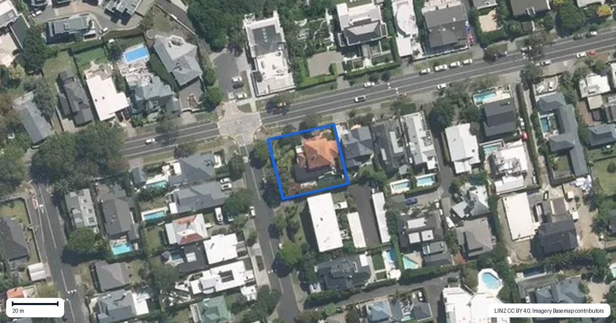 Property context map for 80 Sarsfield Street, Herne Bay, Auckland