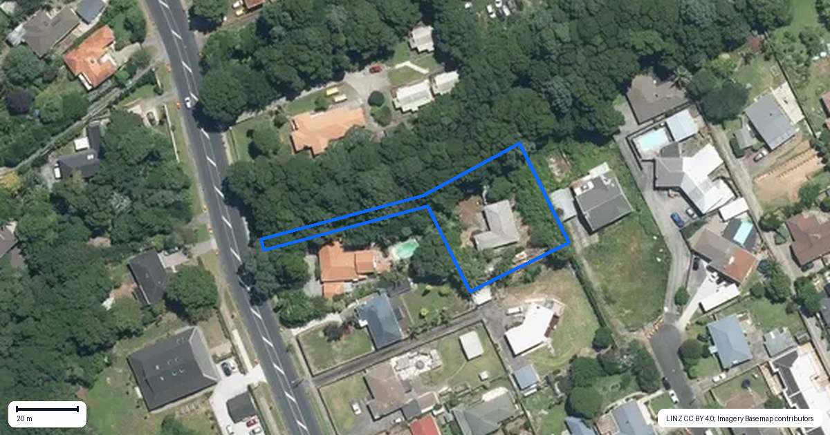 Property context map for 28 Claude Road, Hillpark, Auckland