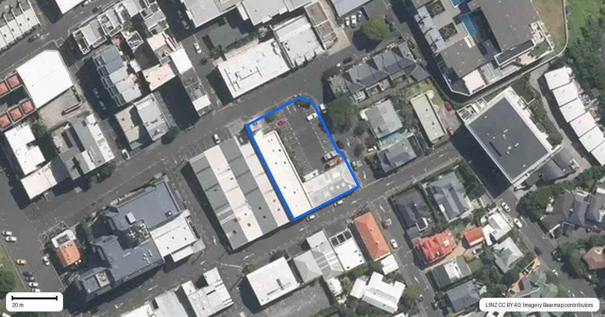 Property context map for 11 York Street, Parnell, Auckland