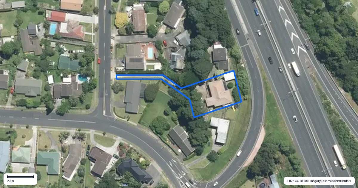 Property context map for 110 Lawrence Crescent, Hillpark, Auckland