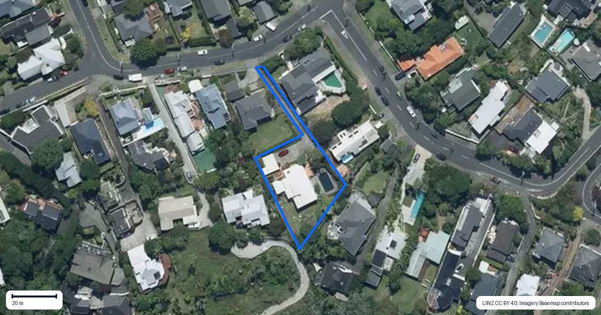 Property context map for 29 Bell Road, Remuera, Auckland