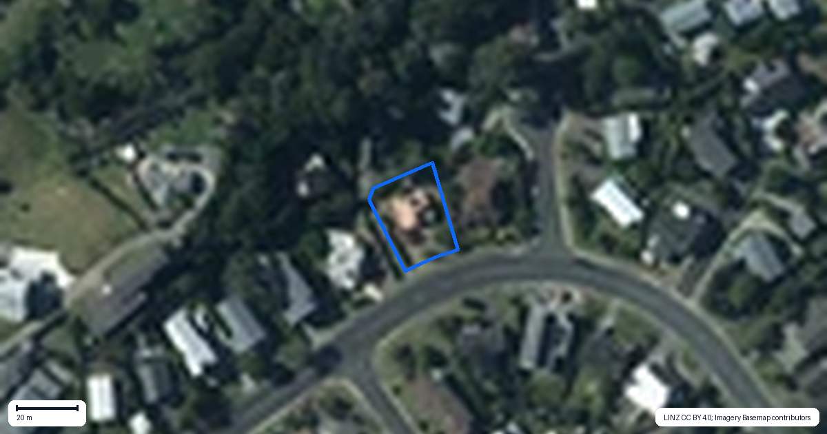 Property context map for 21 Mariners Grove, Algies Bay