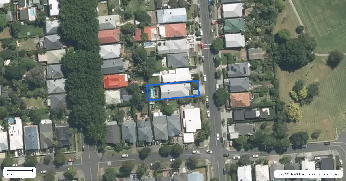 Property context map for 34 Dryden Street, Grey Lynn, Auckland