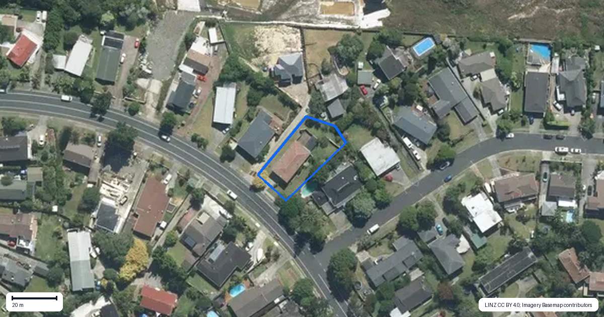 Property context map for 73 John Downs Drive, Browns Bay, Auckland