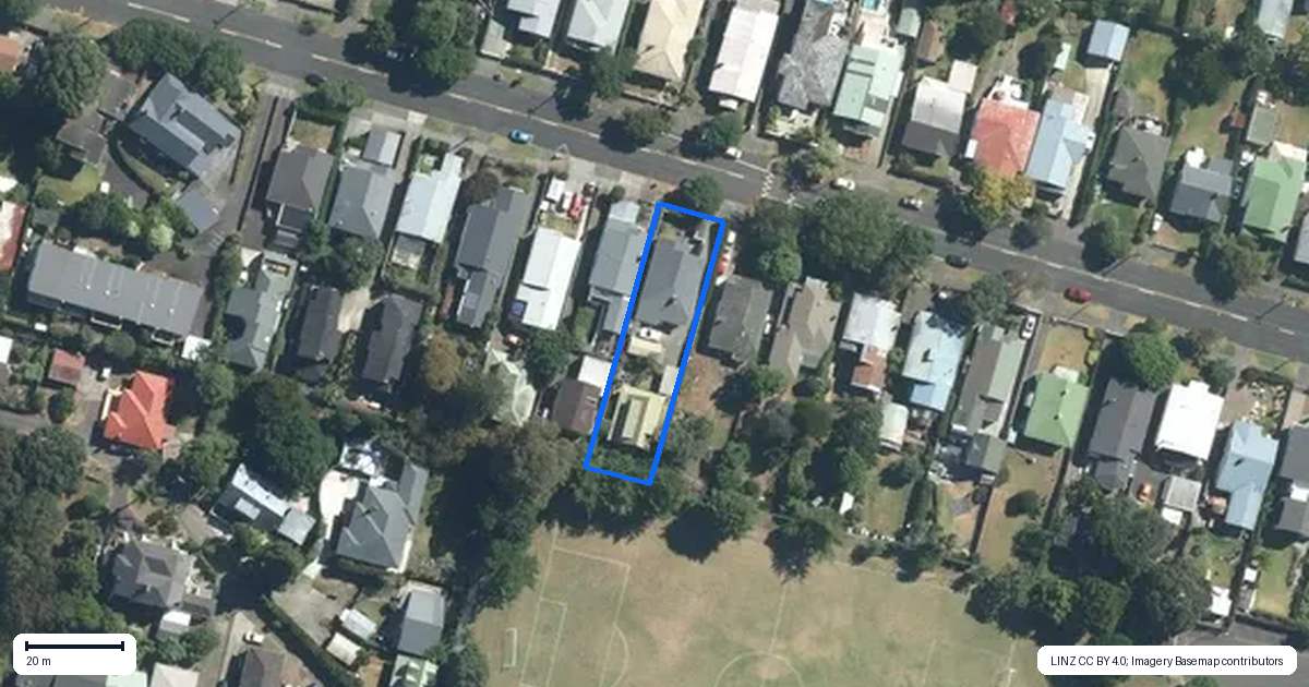 Property context map for 116 Shackleton Road, Mount Eden, Auckland
