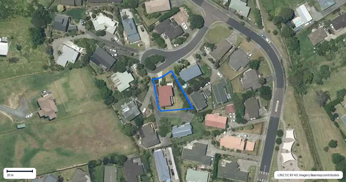 Property context map for 7 Empressa Heights, Helensville