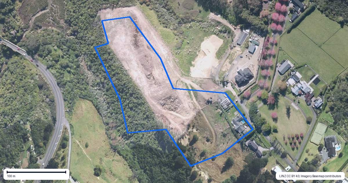 Property context map for 86 Whites Road, Whitford