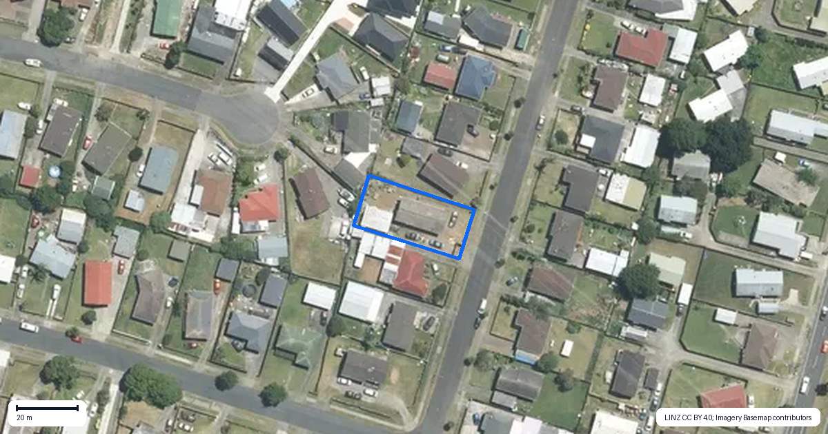 Property context map for 43 Zelda Avenue, Clover Park, Auckland