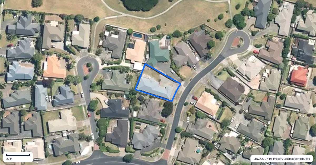 Property context map for 6 Mullagh Place, East Tamaki Heights, Auckland