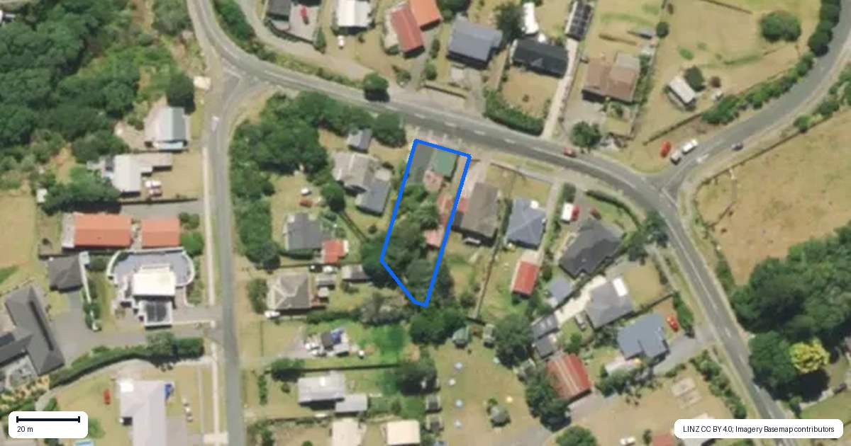 Property context map for 34 Sea View Road, Baylys Beach