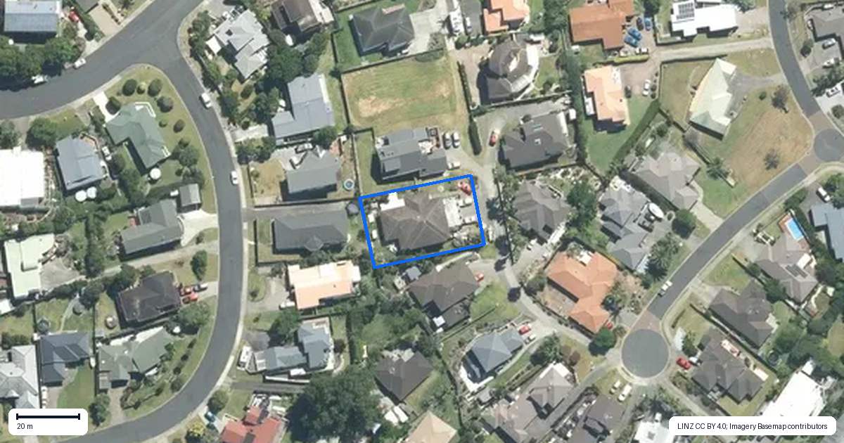 Property context map for 16 Burwood Terrace, Gulf Harbour, Whangaparaoa