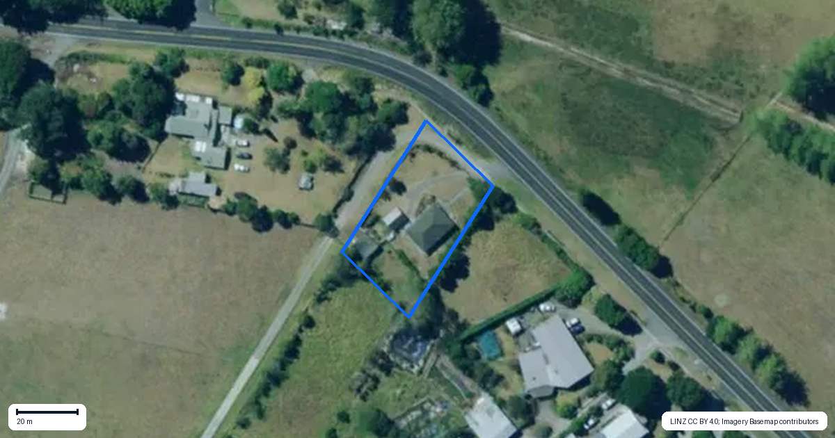 Property context map for 140 Colville Road, Dargaville