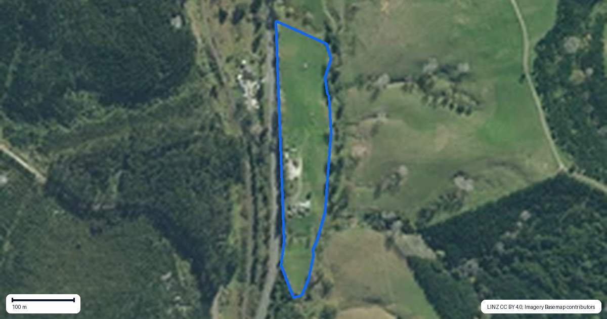 Property context map for 1396 State Highway 1, Topuni, Wellsford