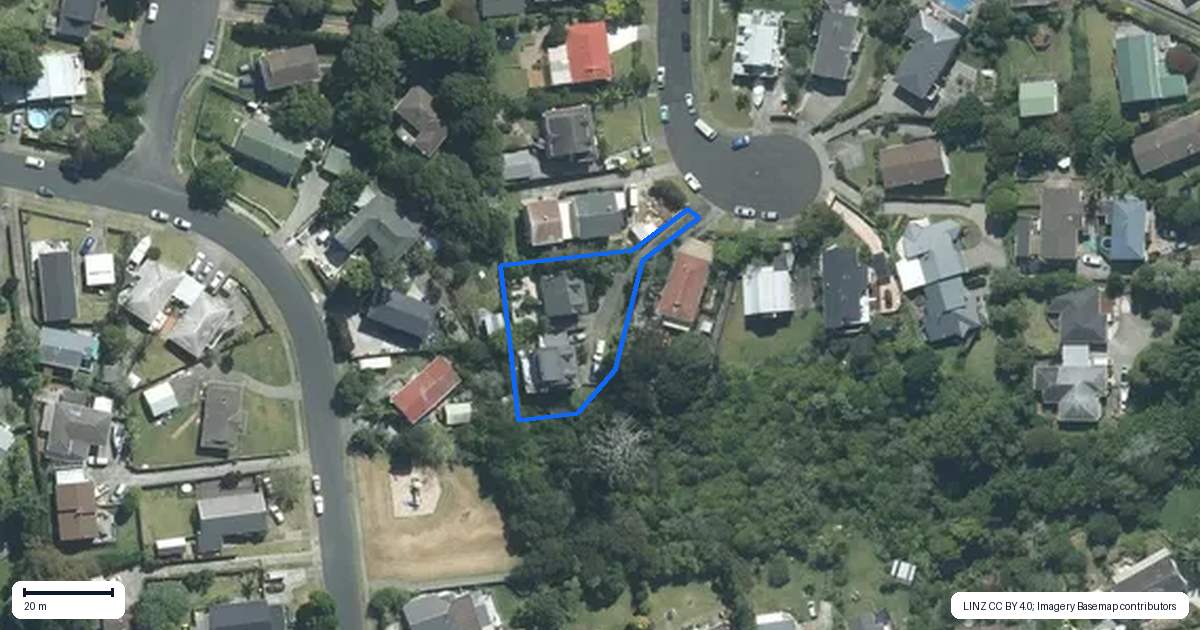 Property context map for 16 Ceramco Place, Torbay, Auckland