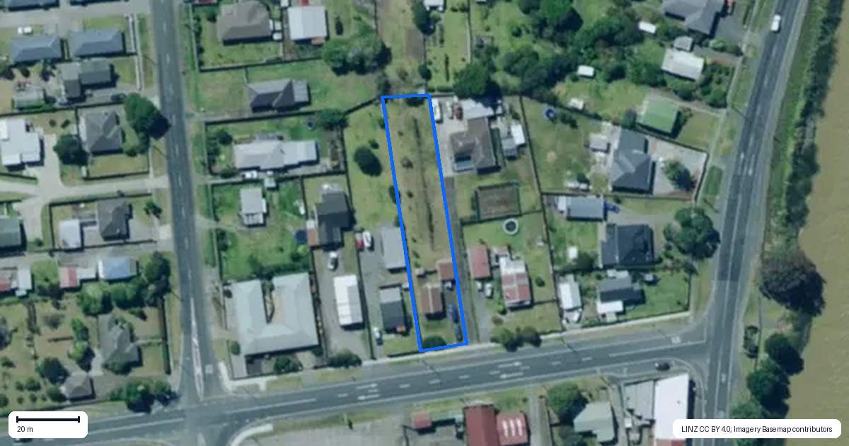 Property context map for 13 Murdoch Street, Dargaville