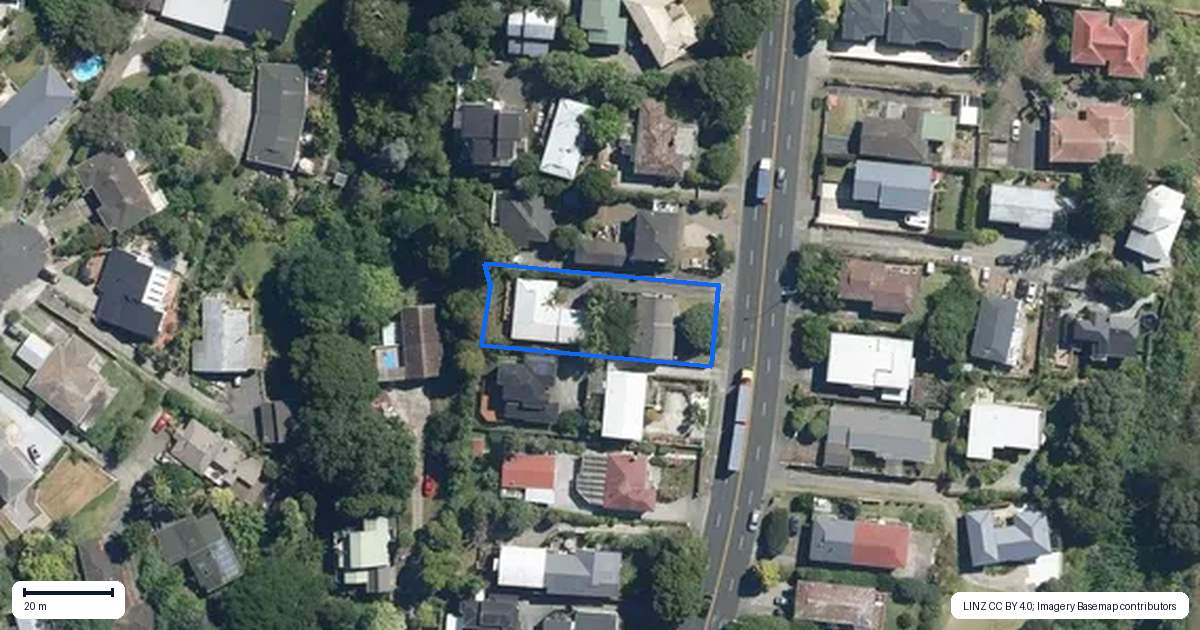 Property context map for 72 Queenstown Road, Onehunga, Auckland