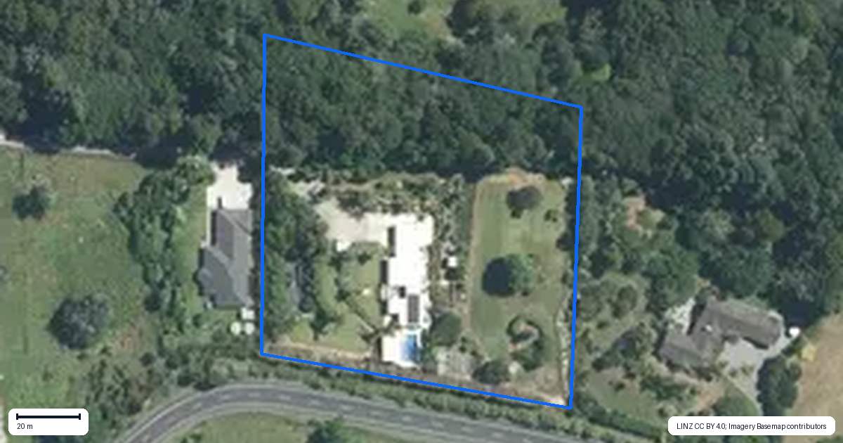 Property context map for 310 Appleby Road, Drury