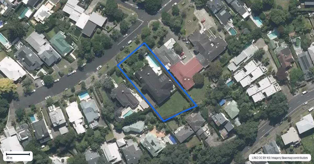 Property context map for 304 Jervois Road, Herne Bay, Auckland