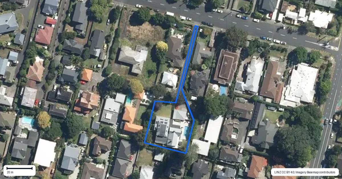 Property context map for 8 Liverpool Street, Epsom, Auckland