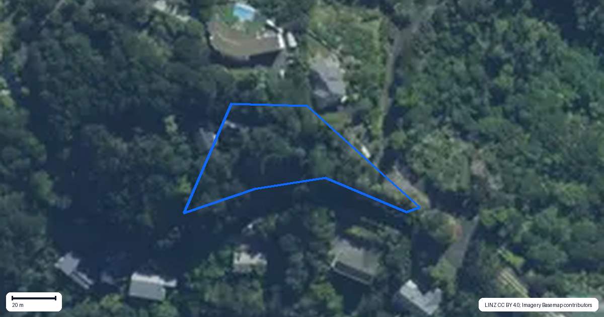 Property context map for 12 Arabella Road, Opua