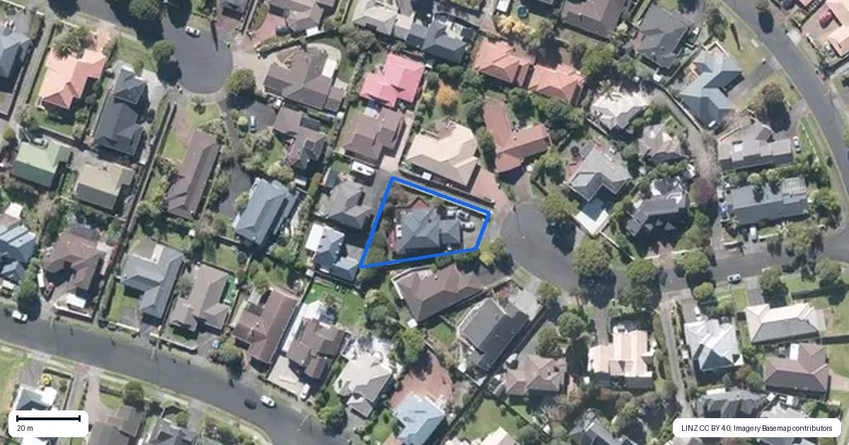 Property context map for 20 Chiania Place, Somerville, Auckland