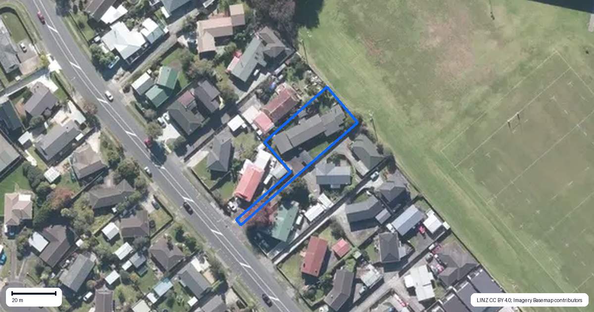 Property context map for 96 Cascades Road, Pakuranga Heights, Auckland